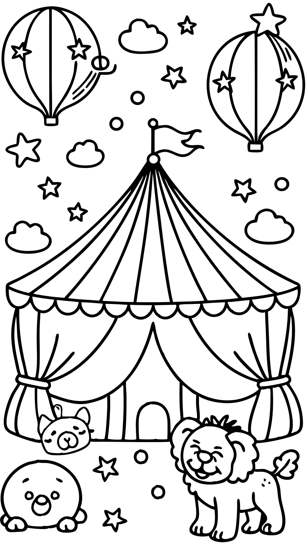 circus coloring page